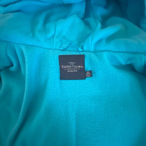 Blue Puffer Jacket Size Medium - Picture 5 of 9